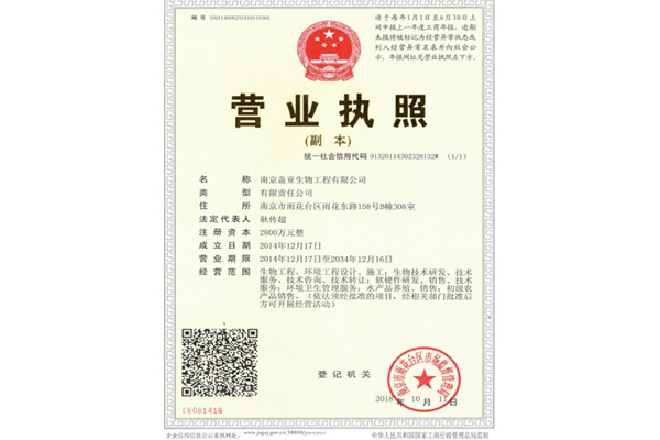營(yíng)業(yè)執照