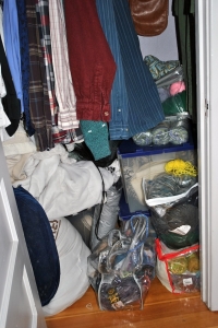 closet filled with stuff